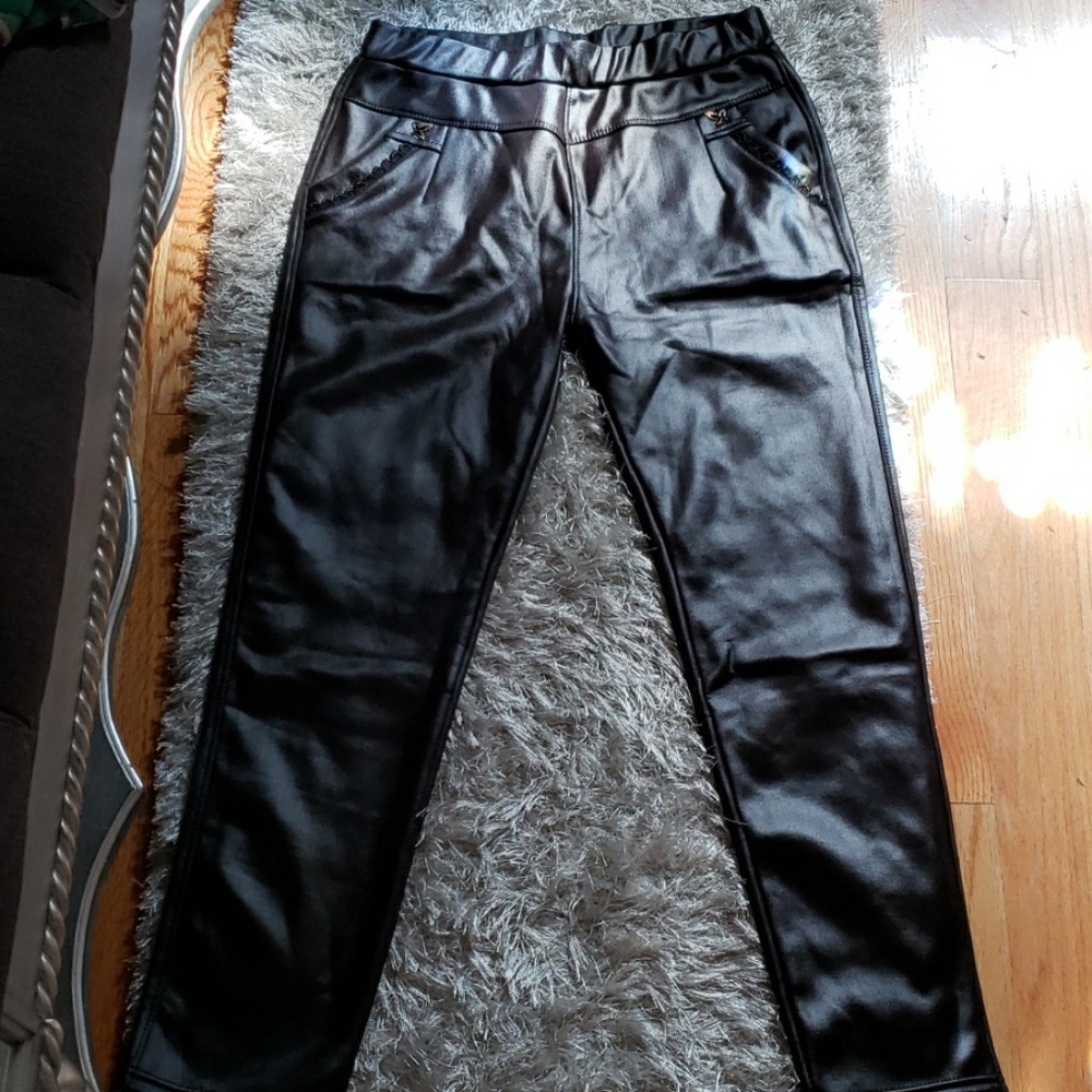 Brand new without tags. Black faux leather tights